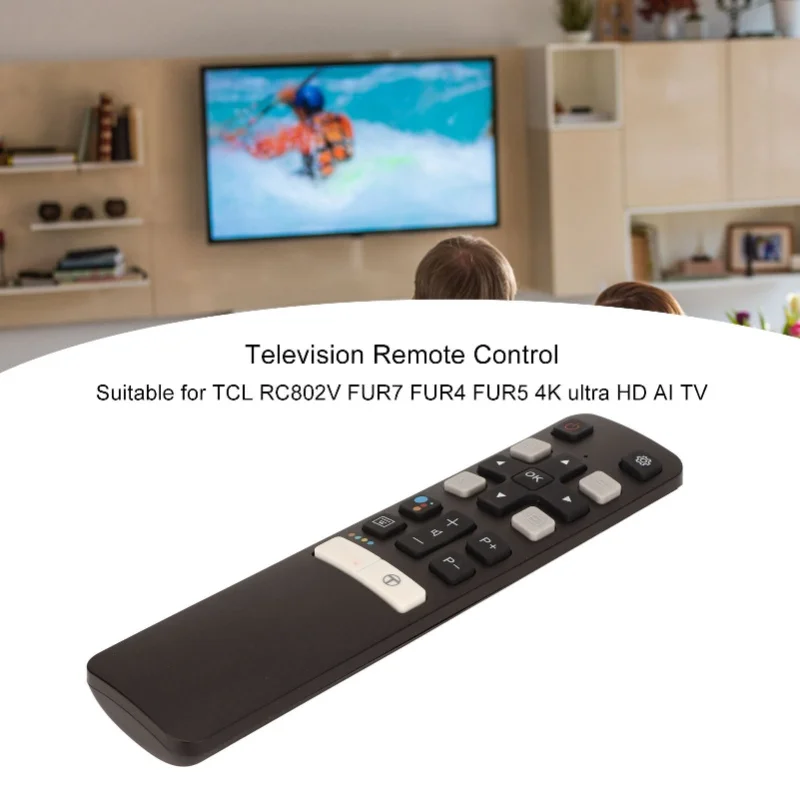 Television Remote Control Replacement Wear Resistant TV Remote Control For TCL RC802V FUR7 FUR4 FUR5