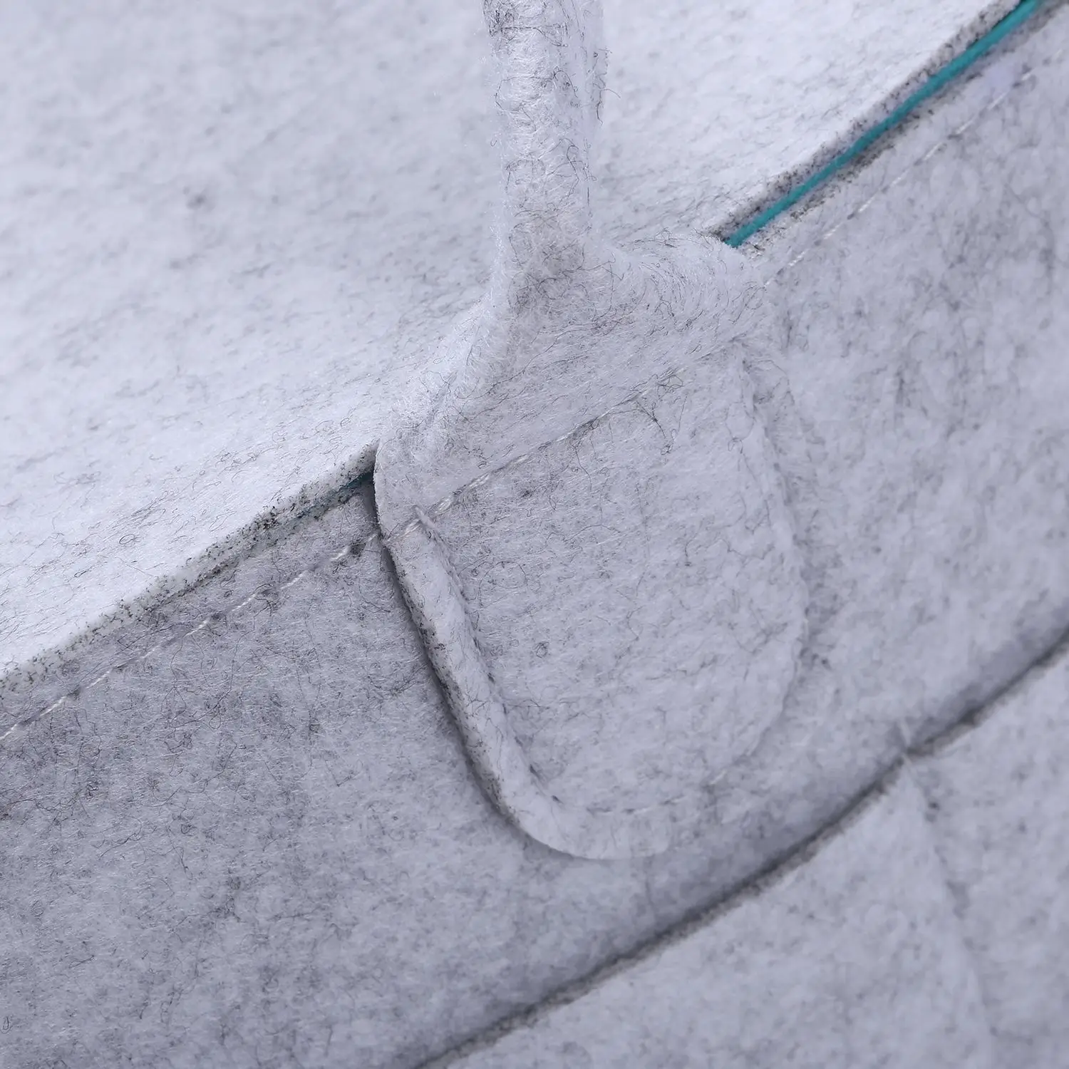 

YSUN-Foldable Felt Baby Diaper Caddy Organiser Removable Lid Storage Bag Kid Portable Bag Box For Car Travel Changing Table