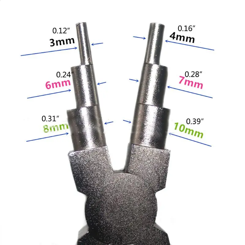 E0BF Zessegmenttang Mini-sieradentang Accessoires DIY-tang Zesdelige handgewikkelde modelleertang voor het maken sieraden