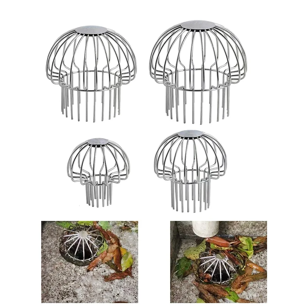 Down Pipe Gutter Balloon Guard Stainless Steel Gutter Leaf Guard Mesh Cover For Stopping Blockage Leaves