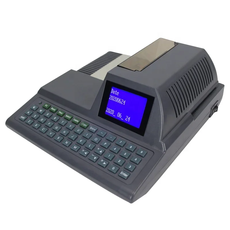 Intelligent Automatic Full Keyboard Check Printing Printer Cheque Writer Check Writing Machine