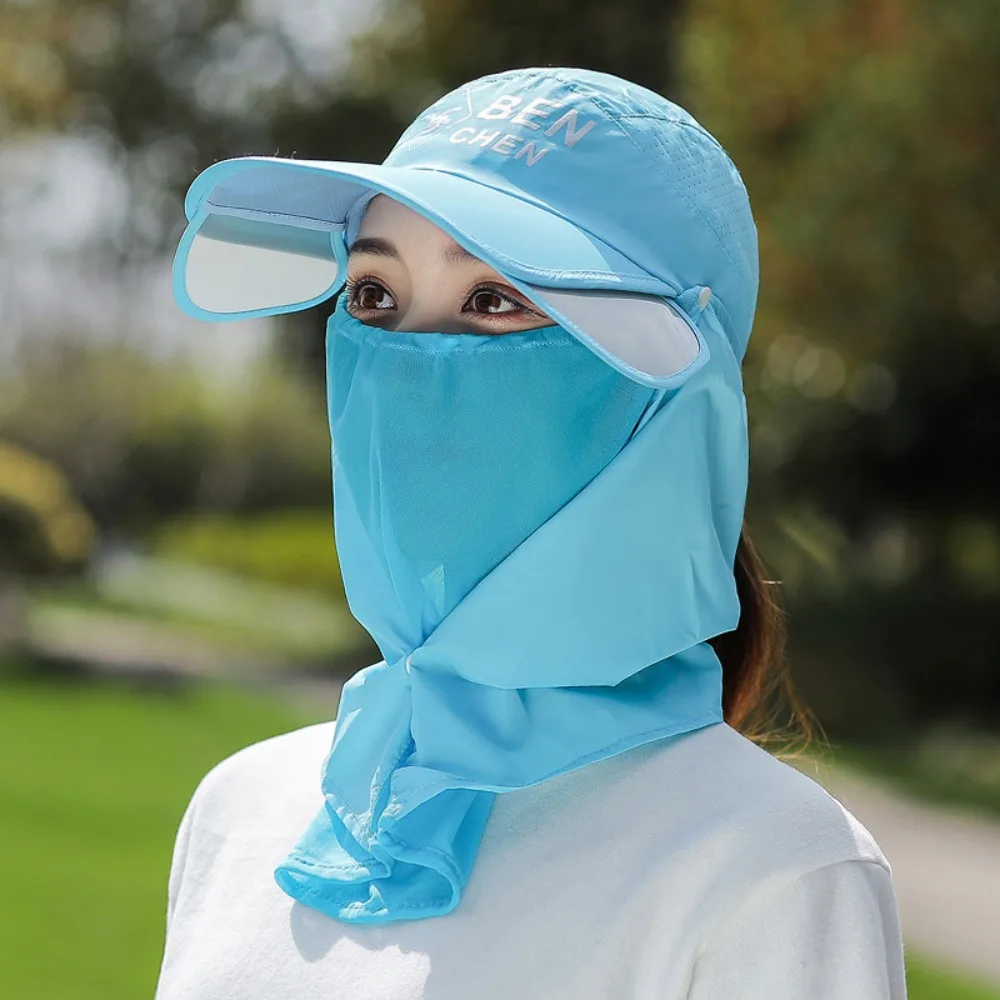 

Quick-dry Hat Sun Protection Hat Sun Hat Shield Wide Brim Bucket Cap With Neck Flap Fishing Hat Bucket Hat with Neck Cover Women