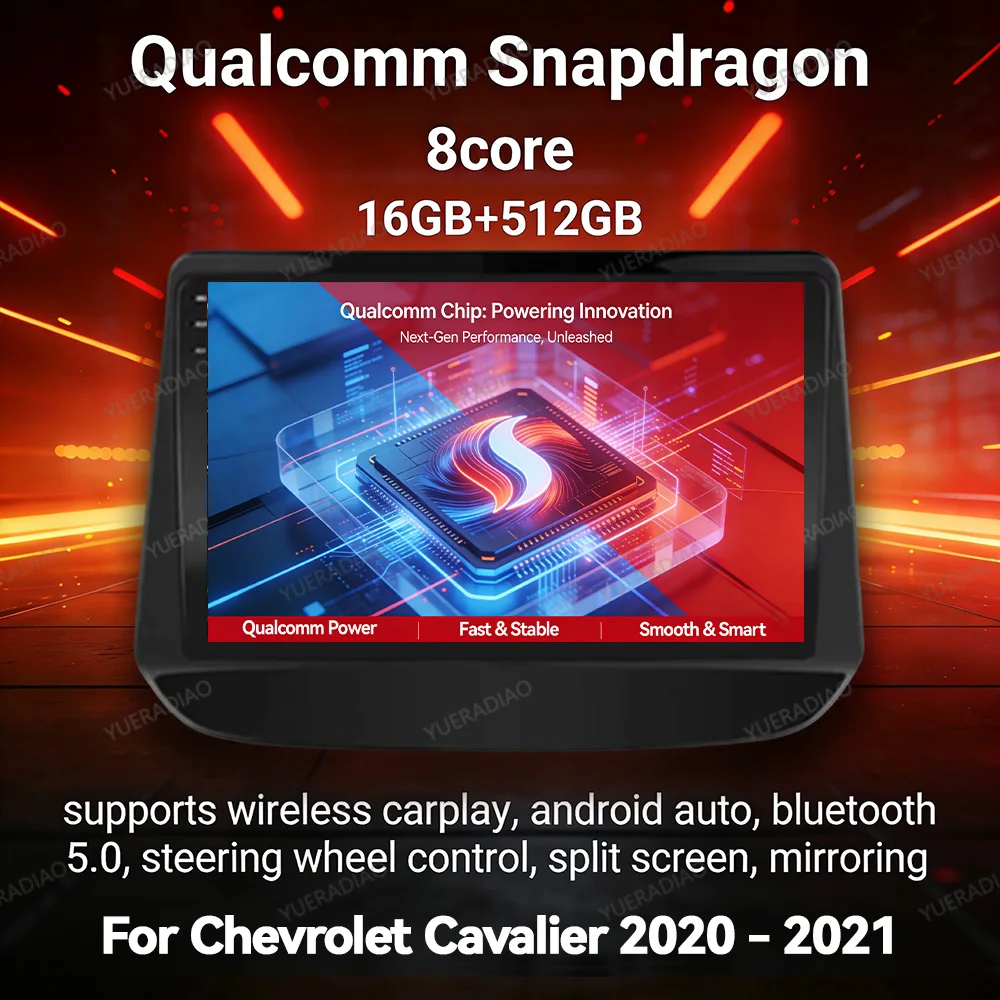 Android 17 Car Radio For Holden Chevrolet Onix Cavalier 2020 2021 Qualcomm Double Din Autoradio Carplay & Android Auto FM BT DVD