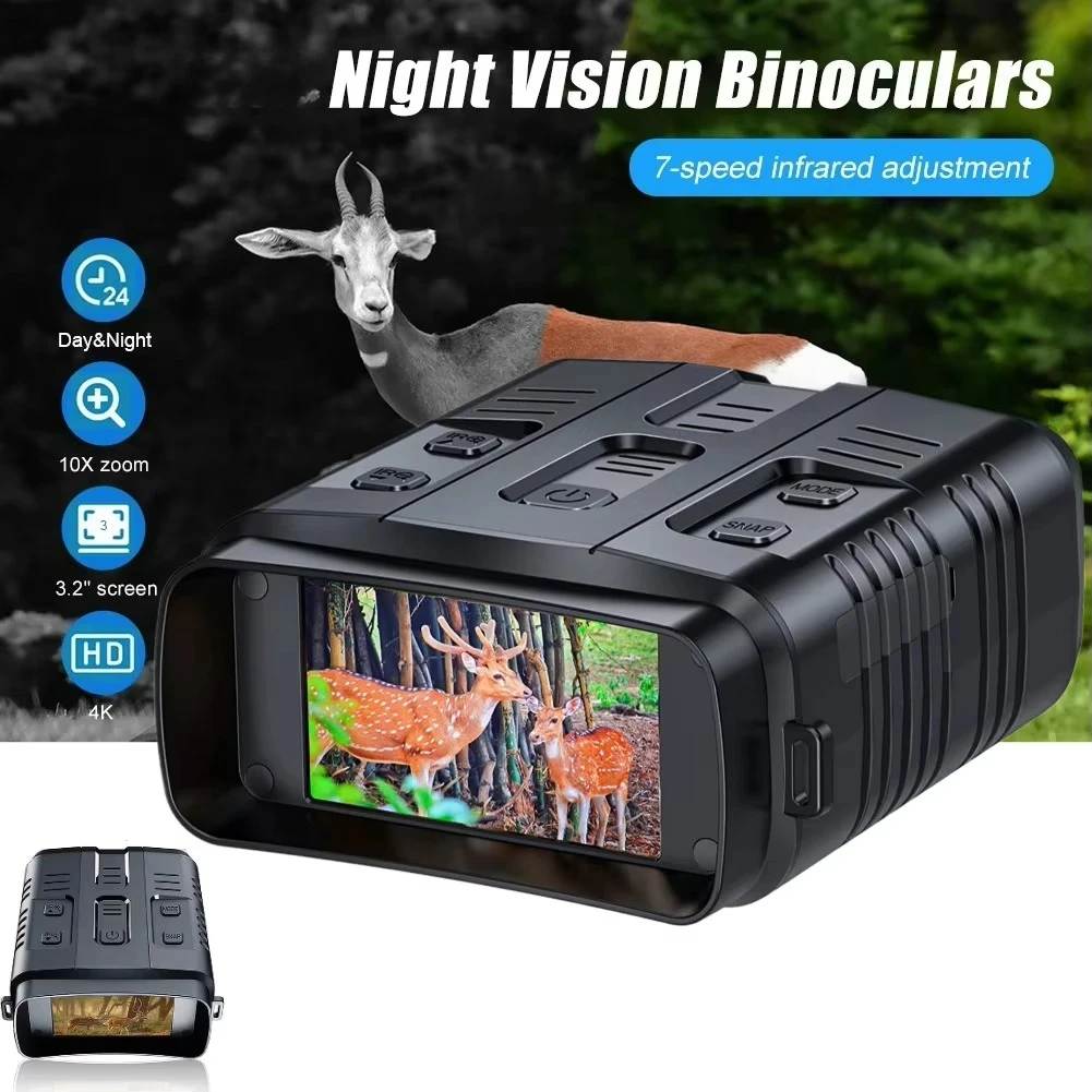 Thermal sighting Night Vision Binoculars Chasse Tactics Digital Zoom Tactical Light Telescope Night Vision Goggles view 6