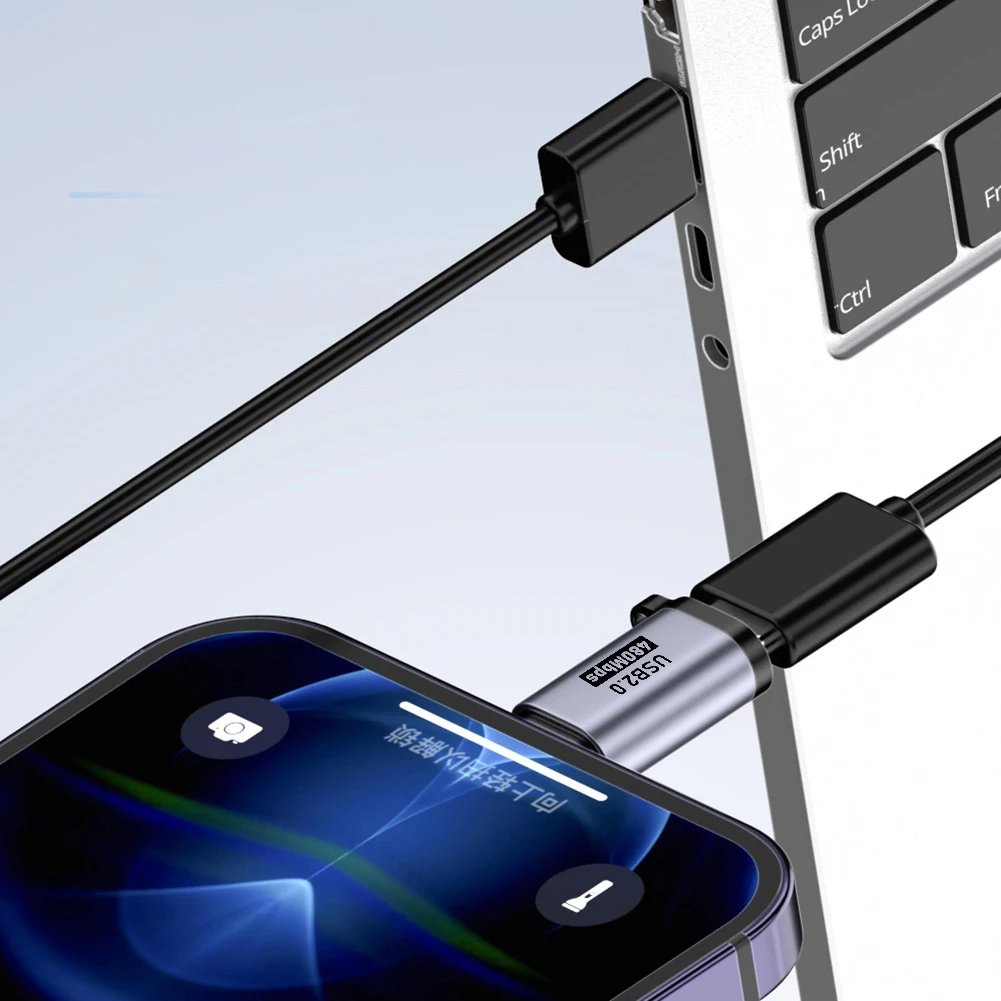 2Pcs Type C Female To Micro USB Male Converter 5V 2A Type C Female To Micro USB/ Mini USB Converter 480Mbps for Phone/Tablet/PC