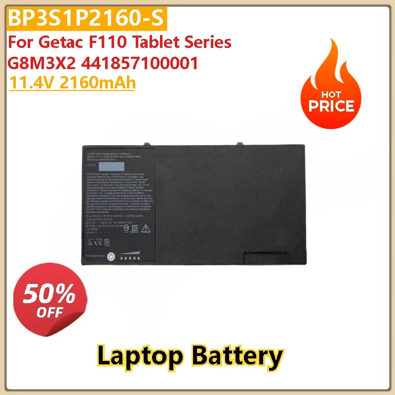 

100% New High Quality 11.4V 2160mAh Laptop Battery BP3S1P2160 BP3S1P2160-S For Getac F110 Tablet Series G8M3X2 441857100001