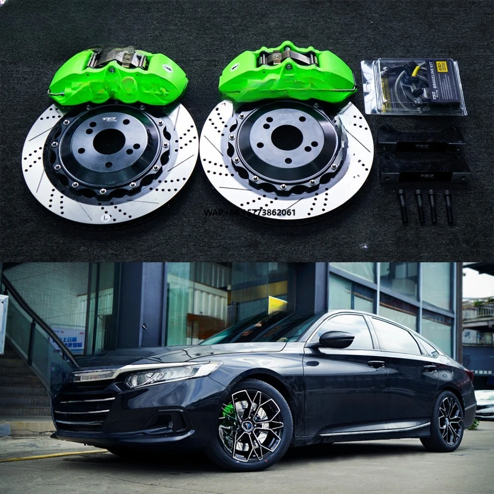 

Гоночный комплект передних тормозов Racing P40NS+ с 4-поршневыми суппортами и ротором 355*28 мм, система BBK для Accord с 18-дюймовыми дисками