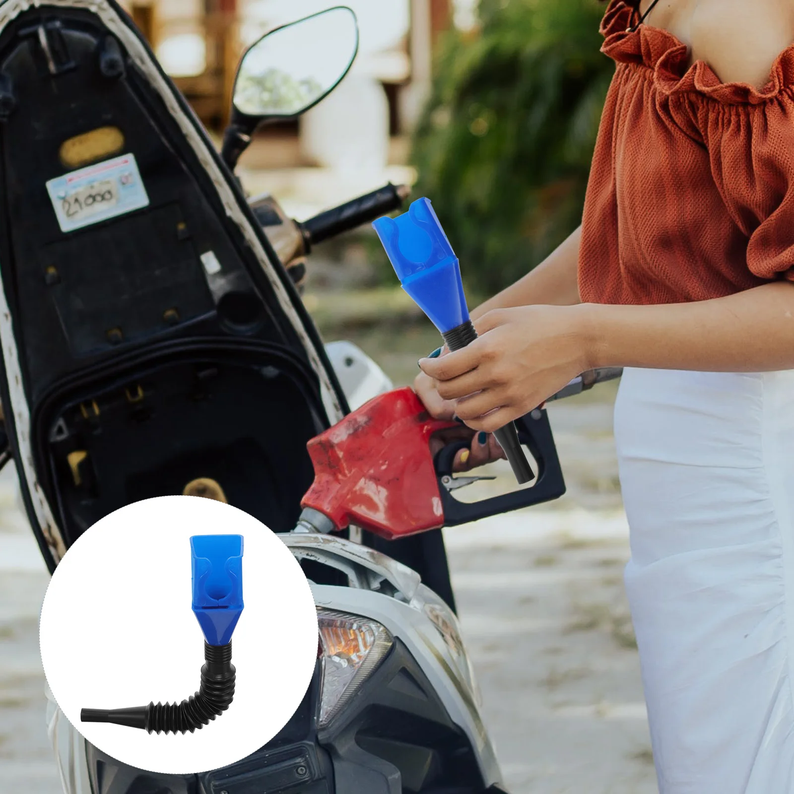 

Заливная воронка для газа для автомобилей, мотоциклов, масла, трансмиссии, складная замена пластикового топлива