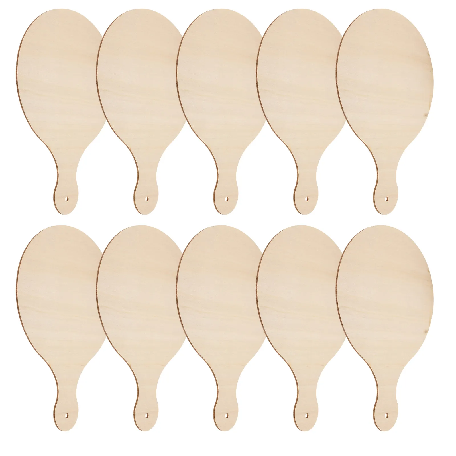 

10 шт. круглых деревянных разделочных досок с ручкой, необработанные, для кухни, сервировки, граффити, поделок, сыра