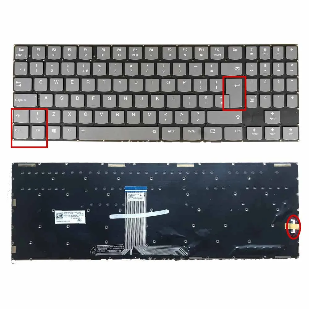 UK RGB Backlit Keyboard for Lenovo Legion Y740-17ICHg Y740-17IRH Y9000K 2019SE Y730 17ICH RU-EN