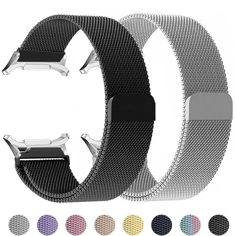 

No Gaps Milanese Loop Strap for Samsung Galaxy Watch 7 Ultra 47mm Magnetic Stainless Steel Bracelet For Watch 7 Ultra band