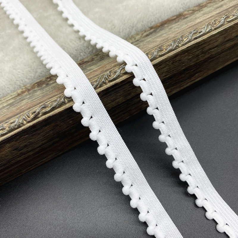 10mm Elastic Band Nylon Ribbon Underwear straps Bra Strap Dress Sewing Lace Trim Garment Accessory Hair Bands DIY