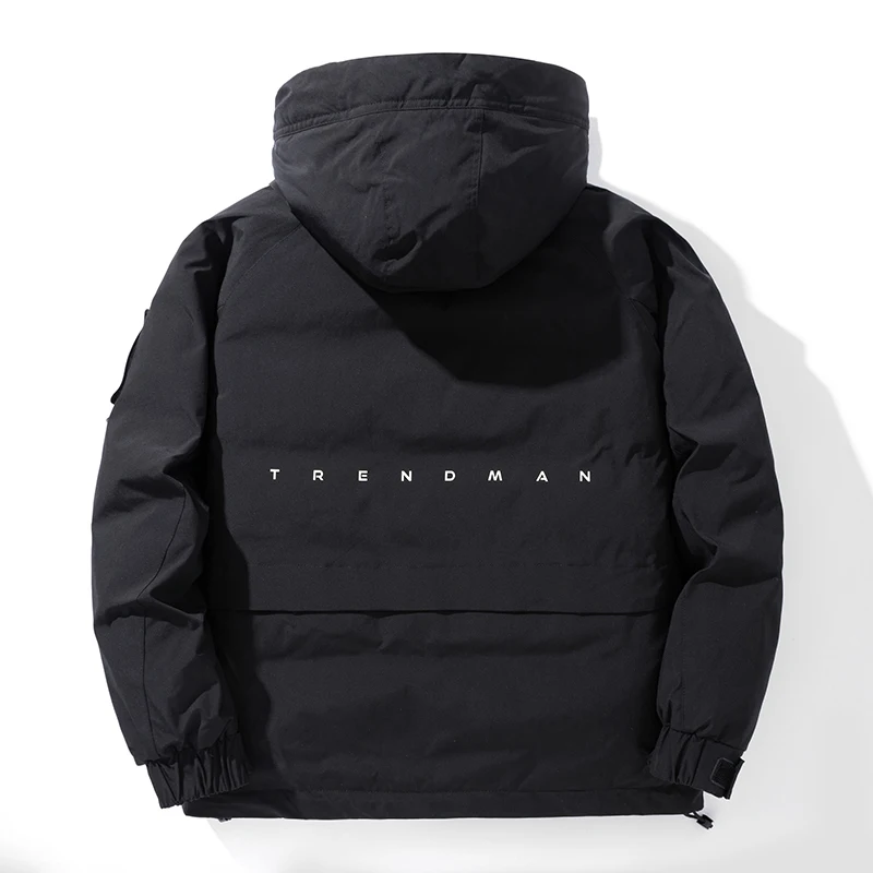 Gorasion 2025 ชายฤดูหนาวใหม่เป็ดสีขาวลงเสื้อแจ็คเก็ตหนาเสื้อแฟชั่นเสื้อคู่กลางแจ้งHooded Overcoat Jacket