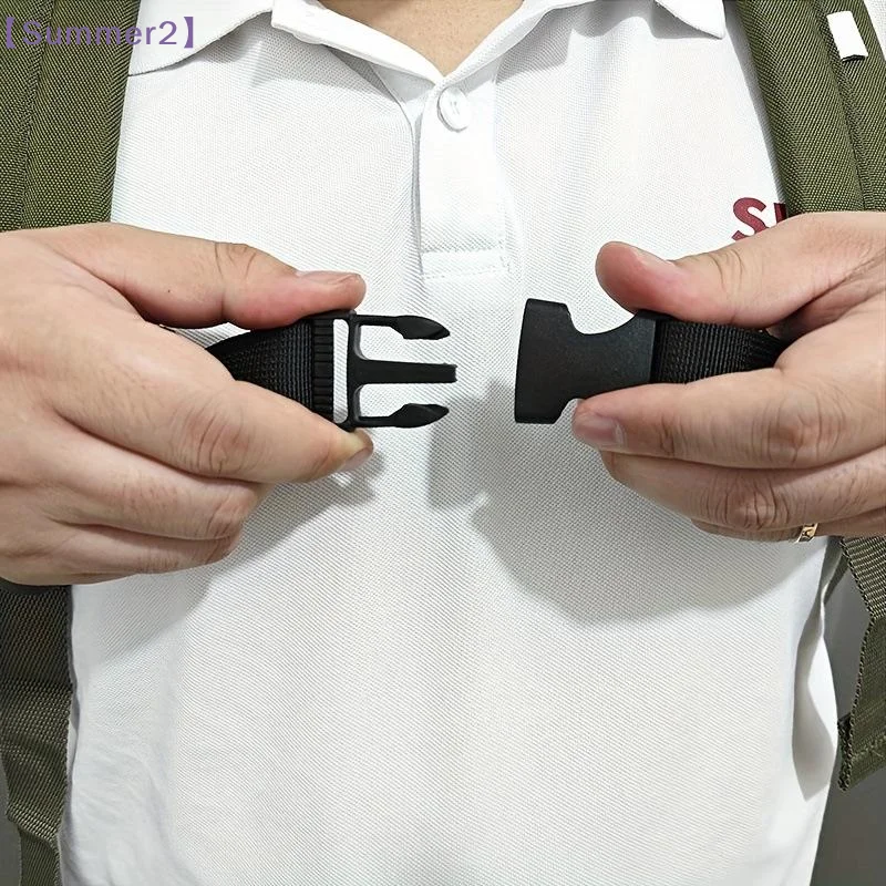 【Xia2】1Pcs Backpack Chest Strap Buckle Adjustable Shoulder Strap Fixed Belt Non-Slip Backpack Sternum Strap Bag Accessories {S}