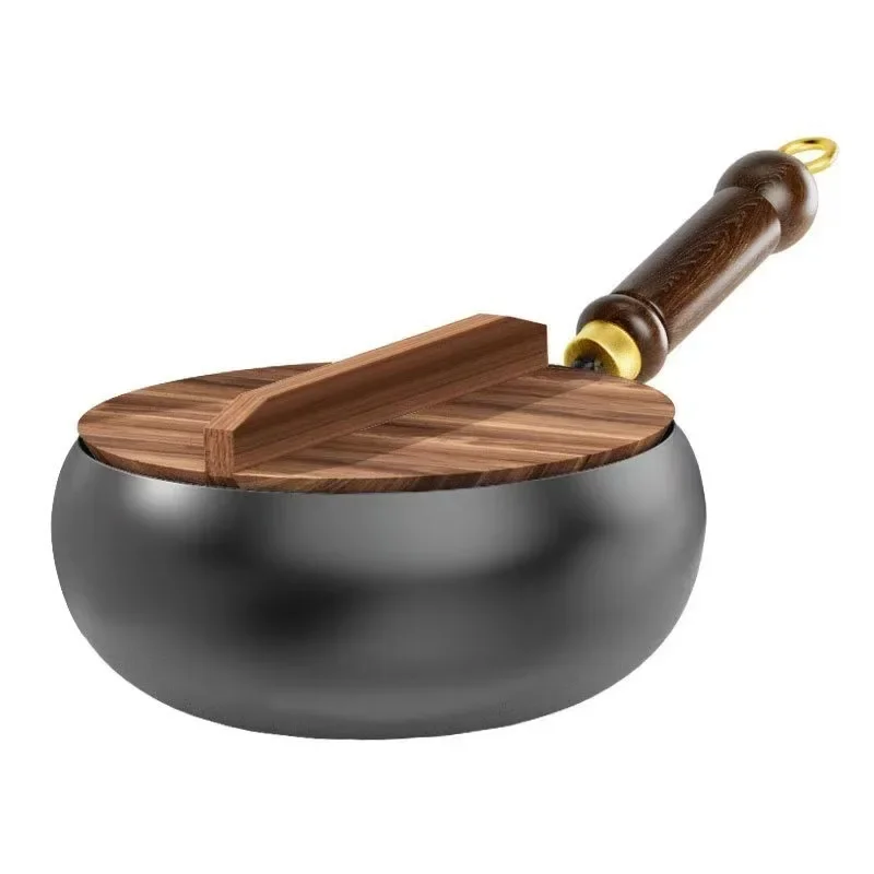 24cm with wood lid