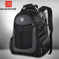 BrunoCavalli Men's Laptop Backpacks For 17 Inch Fashion Women Travel Bag Waterproof School Backpack Large Capacity Men Bagpack