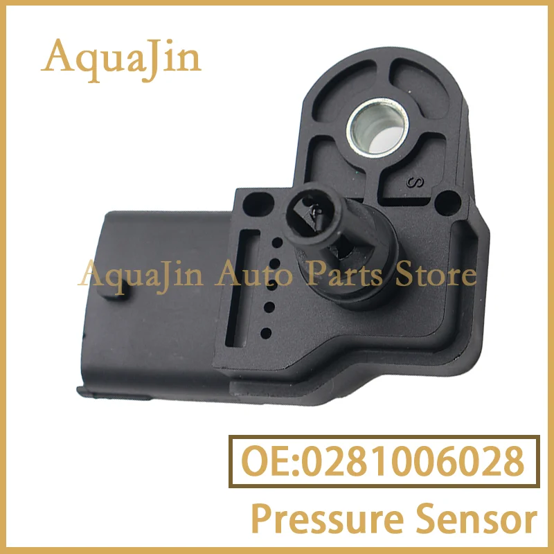 0281006028 MAP Intake Manifold Air Pressure Sensor For Alfa Romeo Fiat 500 Croma Freemont Multipla Stilo Strada Suzuki Swift Sx4