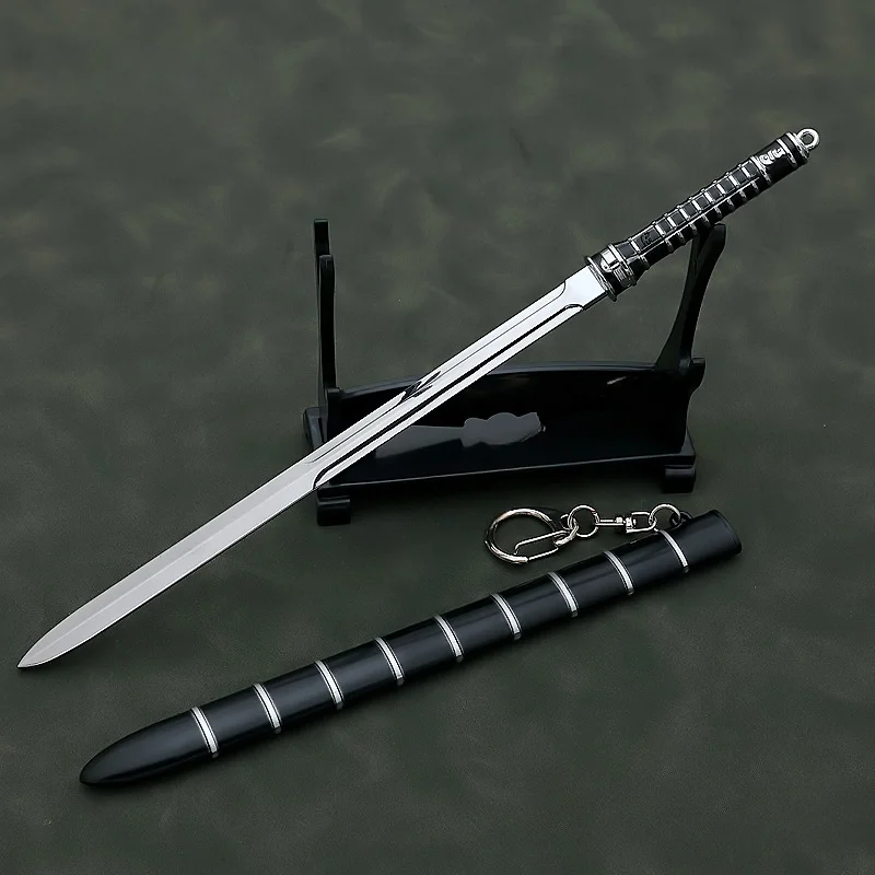 The Ghost King Sword Movies TV Weapon Weapon Blade Vampire Hunter 22cm Metal Katana Samurai Sword Showpiece Gifts Toys Kids