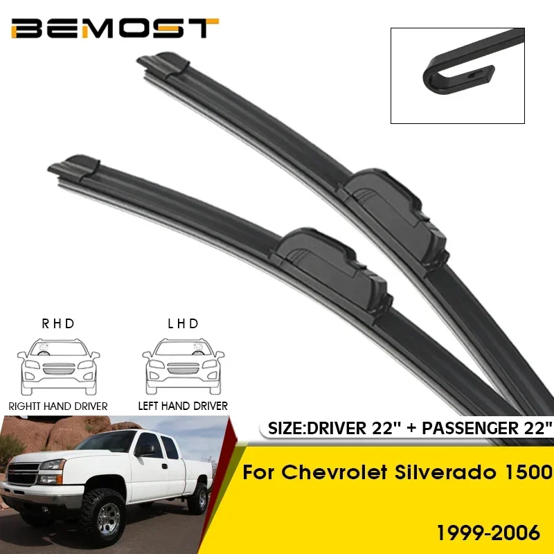 Car Wiper Blades For Chevrolet Silverado 1500 1999-2006 Windshield Windscreen Front Window Blades 22