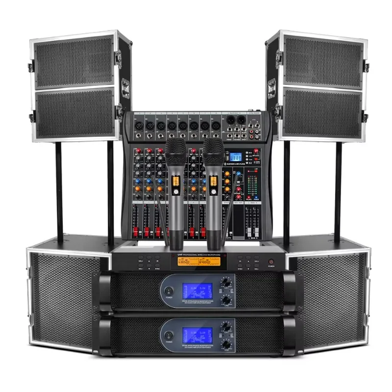 LS10 High Quality Dual 10 Inch Power 750W+750W Professional Line Array Spaekers Audio Sound System Speakers
