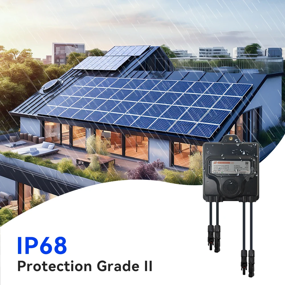 Pengoptimal daya PV 800W 1300W 1600W untuk pemantauan sistem Panel surya Input 13 v-75 V IP68 pembatas voltase anti-hotspot