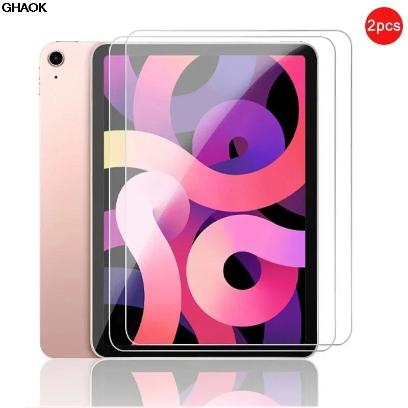 

2pcs for iPad Glass Screen Protector 5 6 7 8 9 10 Generation 2024 Air 1 2 3 4 Mini Pro 11 12.9 13 inch Curve Full Coverage Clear