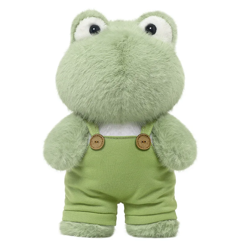 Peluche Nuovo cinturino Pantaloni Rana Peluche Bambola carina Cuscino per dormire Regalo per ragazza Piccola bambola Tessuto morbido imbottito in cotone per la pelle
