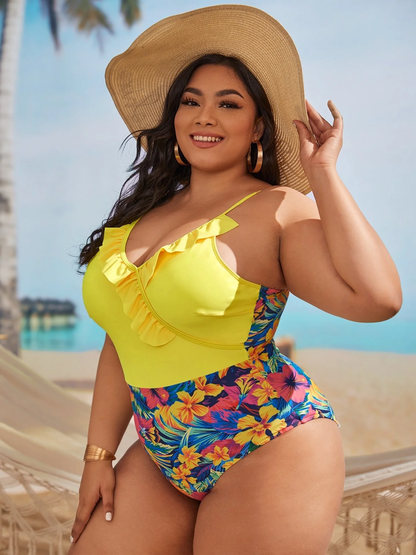 One Piece Swimsuit Women with Skirt 2023 Plus Size Bikinis Push Up Swimwear Female Solid Bathing Suit Beach Wear Swimming 4XL