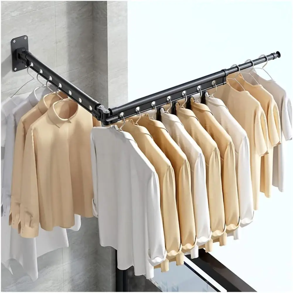 

Алюминиевая уличная/внутренняя выдвижная сушилка для одежды, компактная, вместимость 200 кг, вращающаяся конструкция