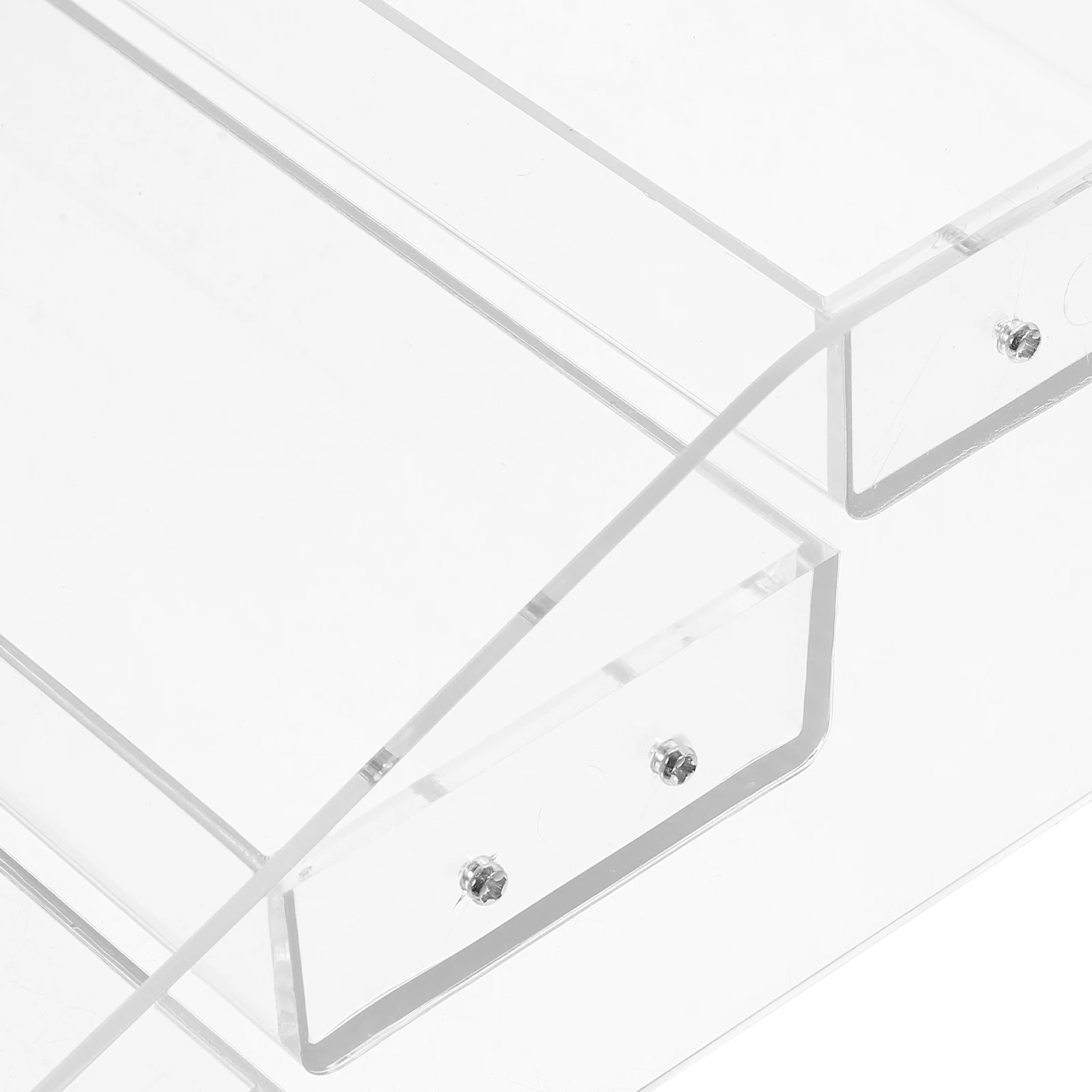 Large Capacity Clear Display Stand Acrylic Perfume Stationery Organizer Display Rack Desktop Storage Acrylic Shelves