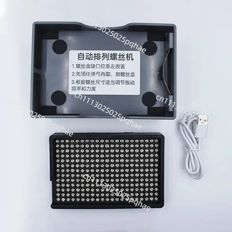 Black Full Plastic Anti-Static M1.0-4.0 Screw Arranging Machine Wear-Resistant Anti-Fall Parts Disk Storage Box for Home