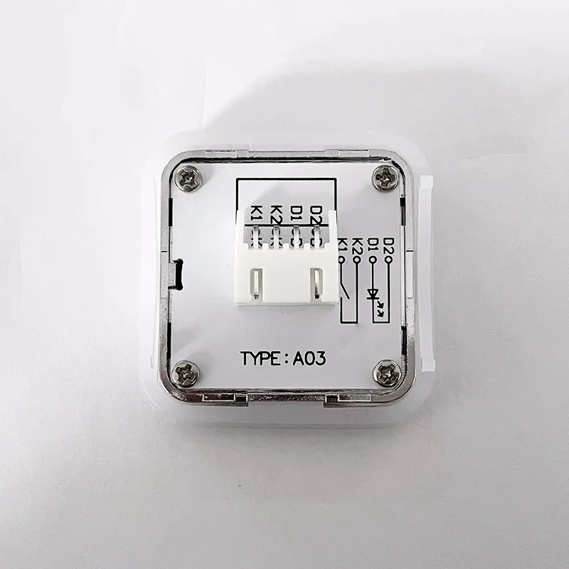 1PCS  Lift Buttons For Elevators TYPE:A03 Square For Thyssen Lift Parts Ultra-Thin Red Blue White With Braille