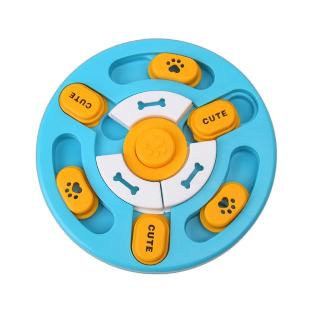 

Anti Choking Dog Puzzle Toy Rotating Durable Pet Feeding Toy Interactive with Sound Pet Leakage Tray Pet Food Dispenser