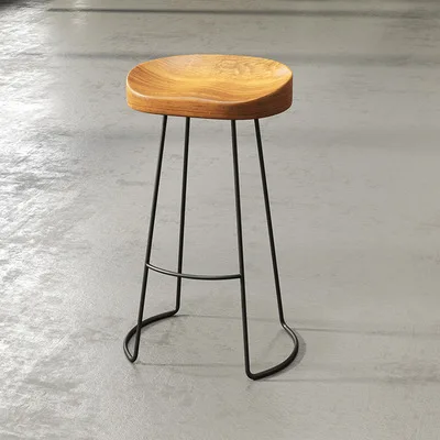 

Factory Direct Bar Chair Solid Wood Commercial Bar Chair High Bar Stool