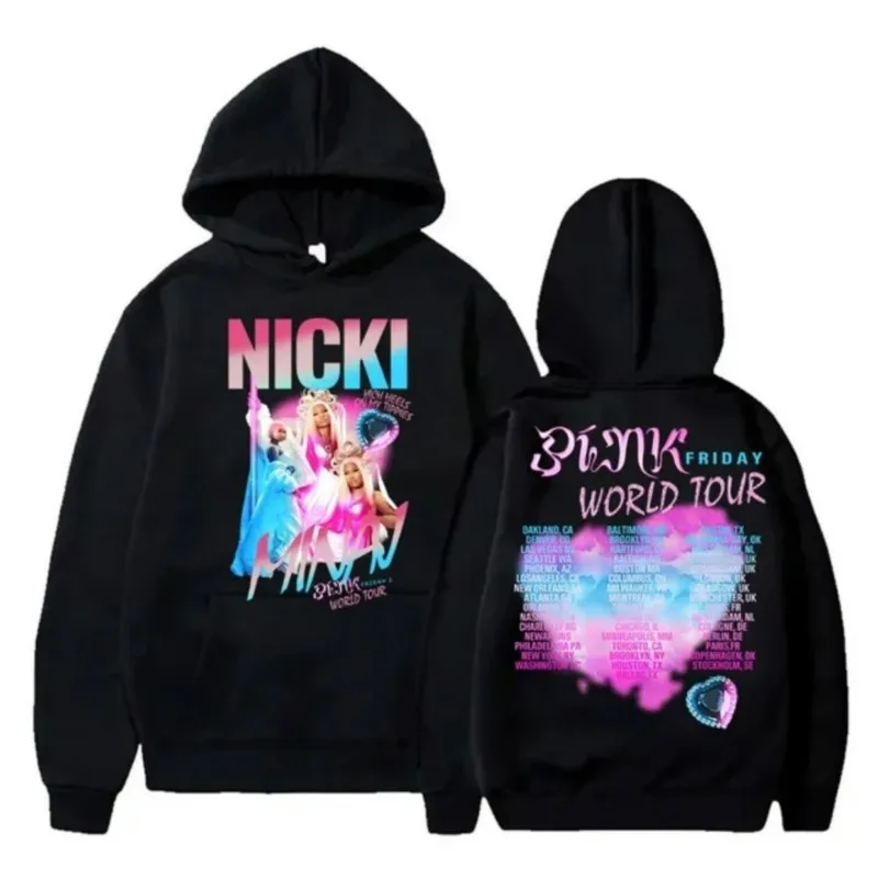 

Nicki Minaj GAG City Pink Friday World Tour Merch Hoodies For Men/Women Unisex Winter Long Sleeve Sweatshirt Pullover