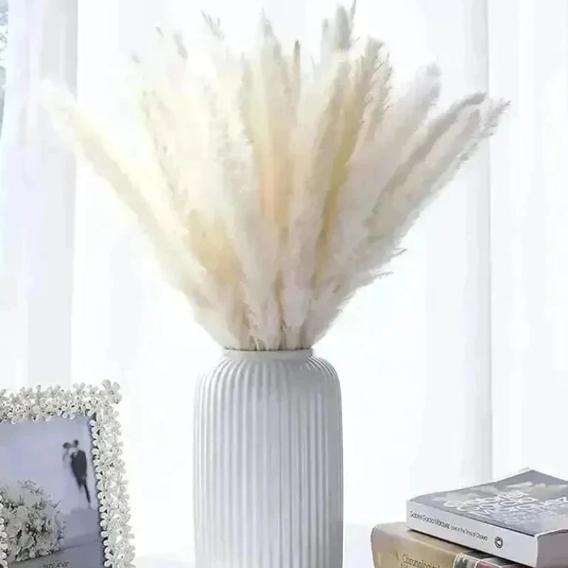 

Dried Flowers Pampas Grass Flores Artificial Flowers Fake Wedding Decoration Fleurs Artificielles Naturelle Christmas Home Decor