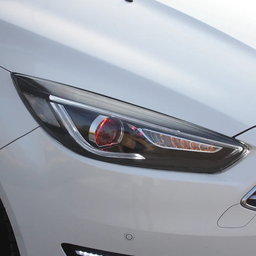 

Car Front Lamps For Ford Focus 2015-2018 LED Auto Headlights Assembly Upgrade Demon Eyes Style Projector Lens Tool Accessories