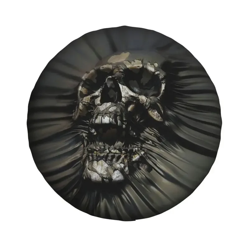 Horror Skull-Spare Tire Wheel Protector Cover for Honda CRV, Gothic Death Mods, Round-Path, Versi4x4 SUV,