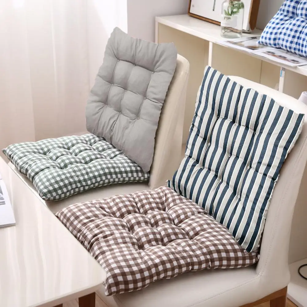 Coussin de siège de chaise doux à rayures, coussins de chaise pour la maison, le bureau, les coussins de chaise de salle à manger modernes, les coussins de siège lavables, l'optique
