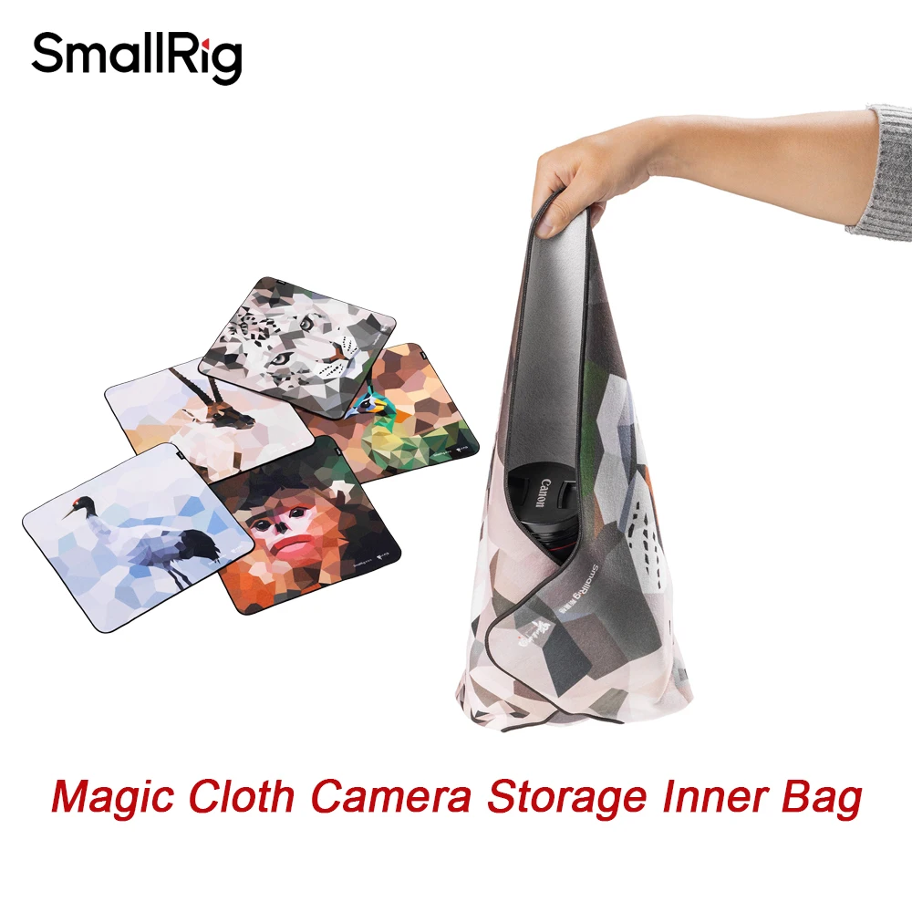 

Внутренняя сумка-органайзер SmallRig Wild China Multi-Patch Magic Cloth для хранения камер и объективов (беззеркальных, DSLR, Fujifilm, Sony) с защитной подкладкой