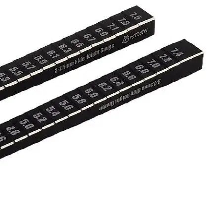 Regla de medición de altura del vehículo 1/10 1/8 Rc, herramienta de equilibrio del chasis, regla de punto inferior de tope, ladrillo de altura del vehículo, derivación de caída