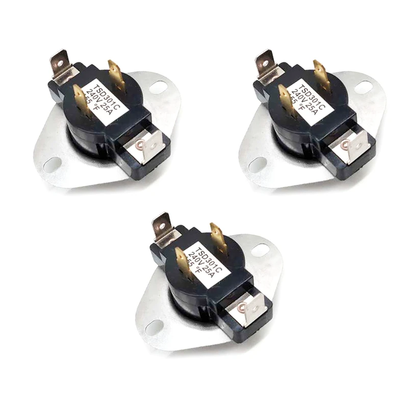 

Promotion! 3X Replacement Parts For 3387134 Dryer Cycle Thermostat - Easy Install For 3387135 3387139 WP3387134VP 306910 3387134