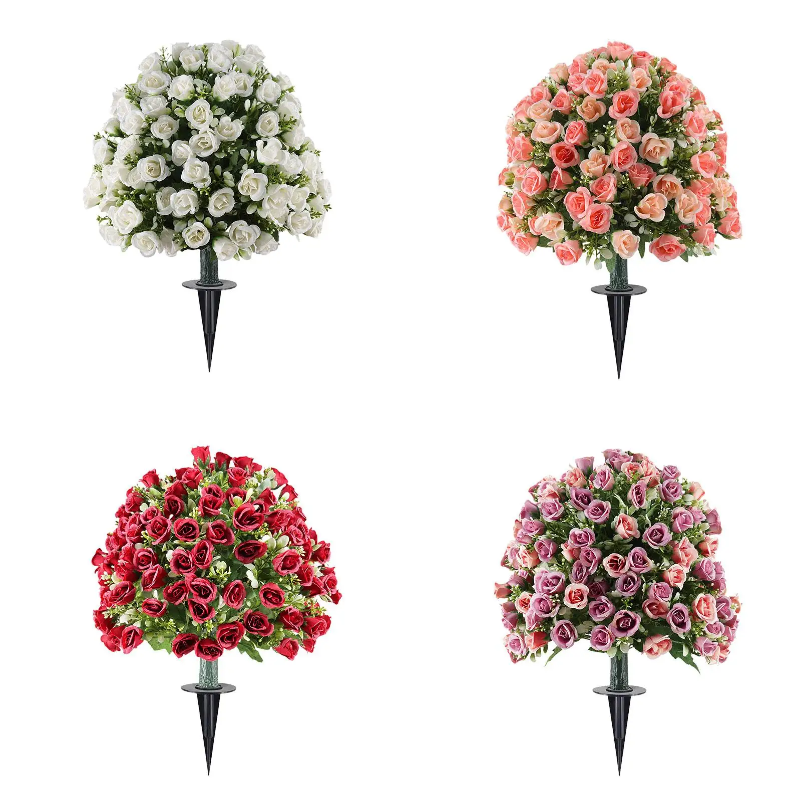 

Искусственные растения для свадебного декора: шар из роз, искусственные кусты, имитация зелени для улицы, двора и домашнего патио