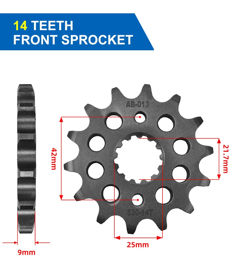 530 front sprocket 14T 15T 16T 17T Suzuki GSX1100 GSX1200