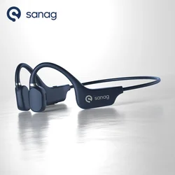 Sanag A5X True Bone Conduction Headphones Wireless Sport Open Ear Bluetooth Earphones 3D Stereo Sound Flash-sale Choice Headset