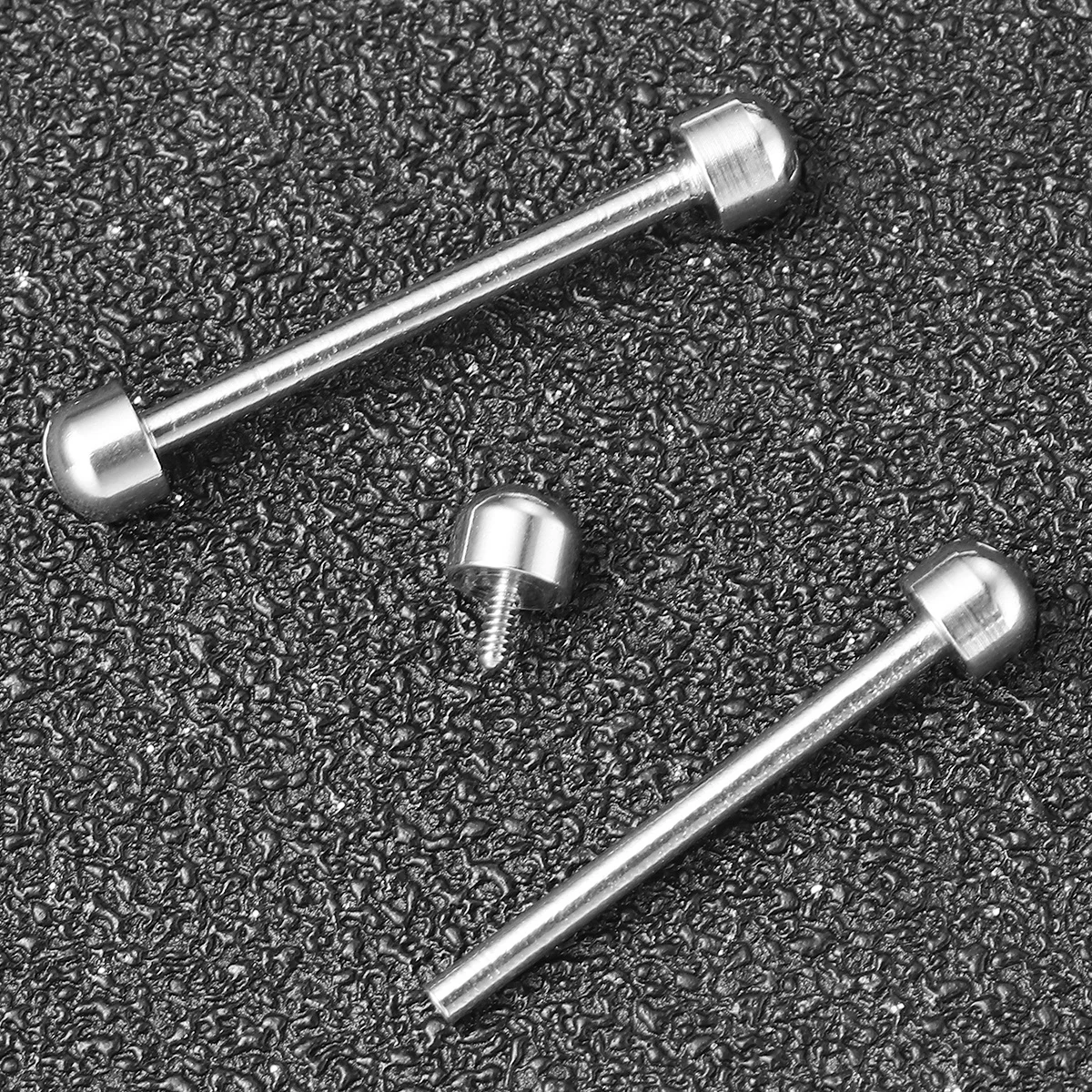 

2Pcs Watch Strap Link Rod Rose Gold Screw-in Repair Tools Durable for Watchmaker 20mm Inner Diameter Watch Screw Tube