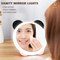 Vanity Mirror Lights LED Dressing Table Makeup Light USB Cosmetic Lamp Cute Panda Lighting LED Portable Lamp Flexible Lamp
