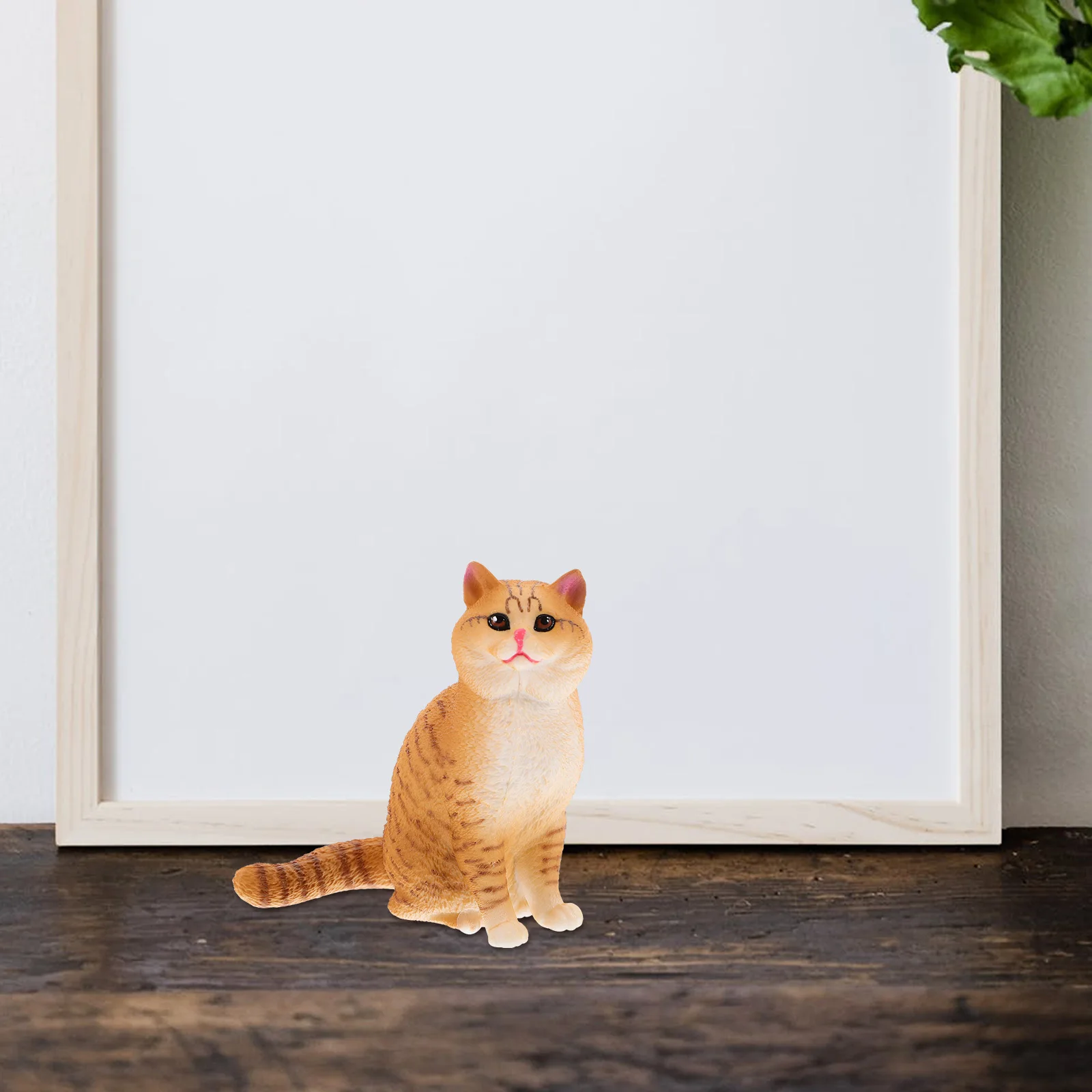 

Plastic Garden Cat Statue Lovely Cartoon Decor for Lawn Patio Yard Garden Cat Ornament Outdoor Decoration Desktop Decor