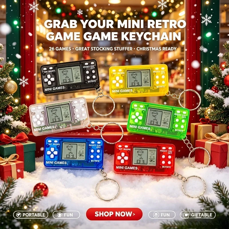 Mini przenośna konsola do gier – Retro Gaming Keychain recenzja i cena