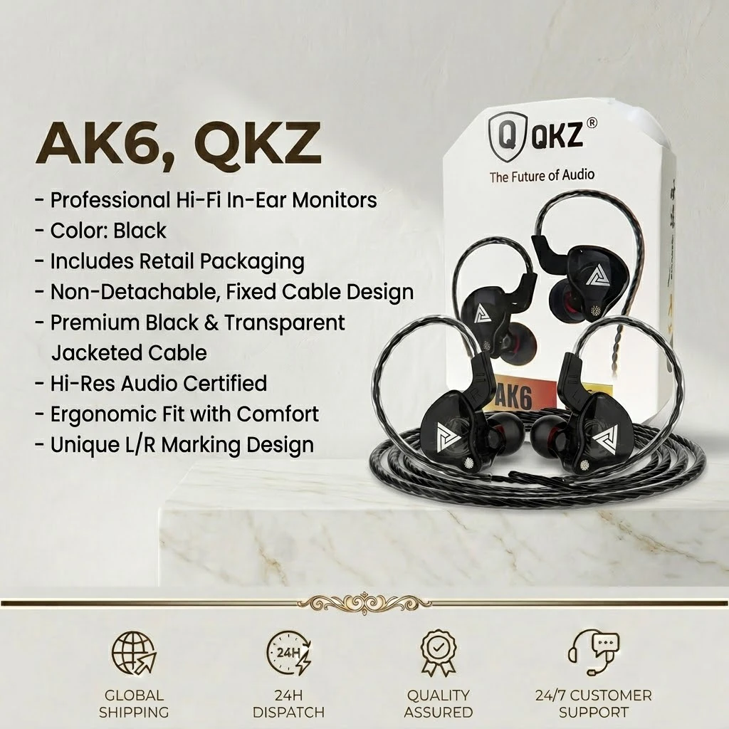 QKZ Gaming Earbuds with Mic Universal 3.5mm Jack HiFi Sport Headphones in Ear Earphones for Running Stereo Bass Music Headset